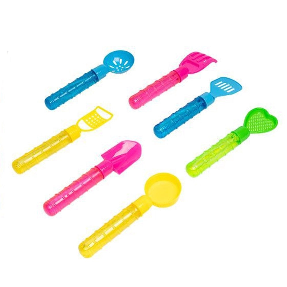 Trade Shop - Set 4pz Bacchette Per Bolle Di Sapone Con Testa Attrezzo Spiaggia Gioco Bambini 3+ 6560330 -