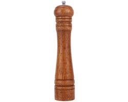 Molinello in Legno per Pepe e Sale - Manuale e Ricaricabile - 27 cm con Meccanismo di Macinazione Ceramico Regolabile