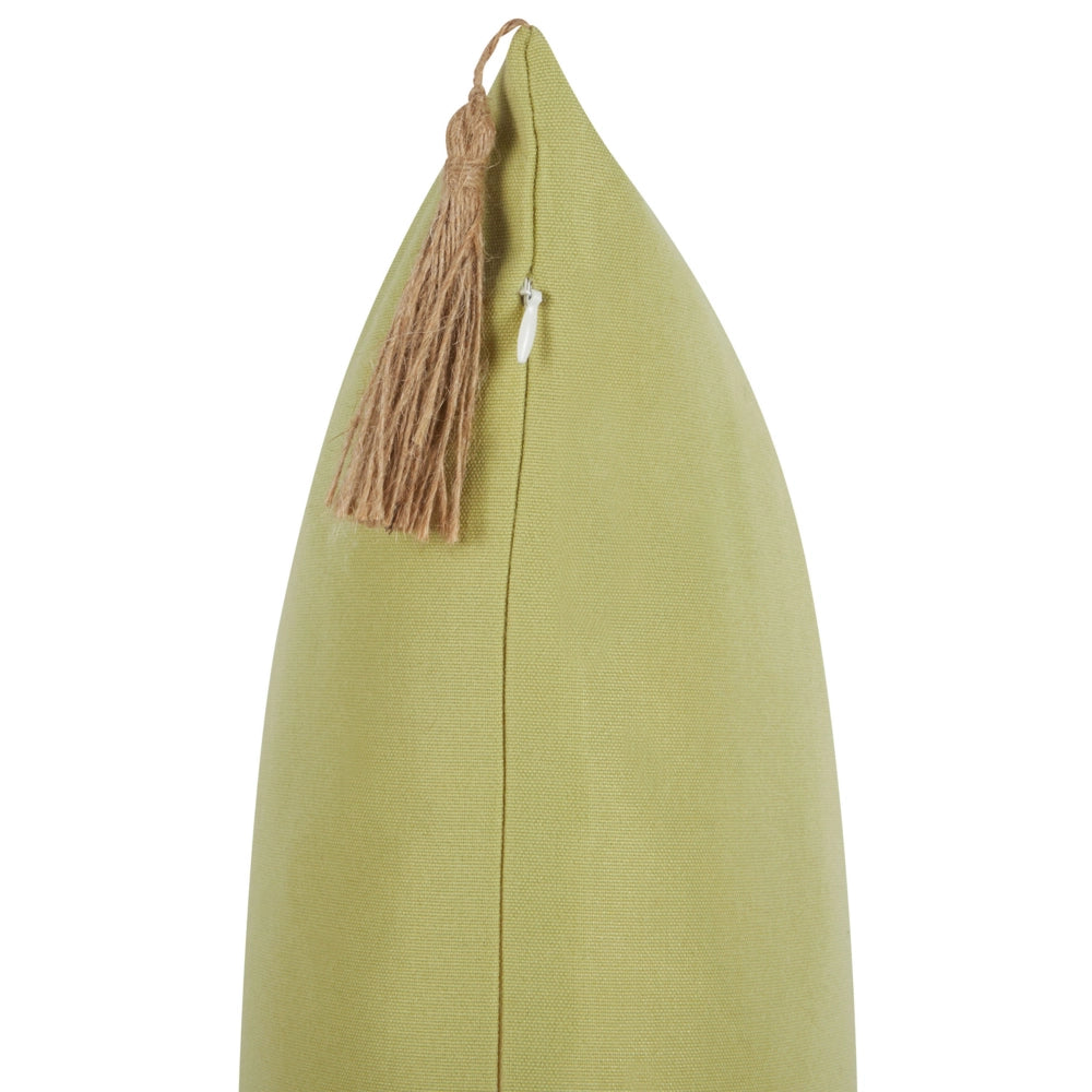 Cuscino decorativo con motivo a tinta unita verde 45 x 45 cm stile moderno