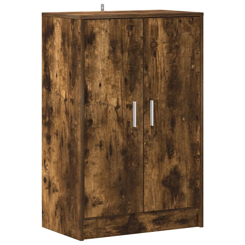 Scarpiera Rovere Fumo 60x35x92 cm in Legno Multistrato cod mxl 40614