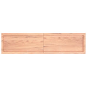 Ripiano Muro Marrone 160x40x(2-4) cm Massello Rovere Trattato 363710