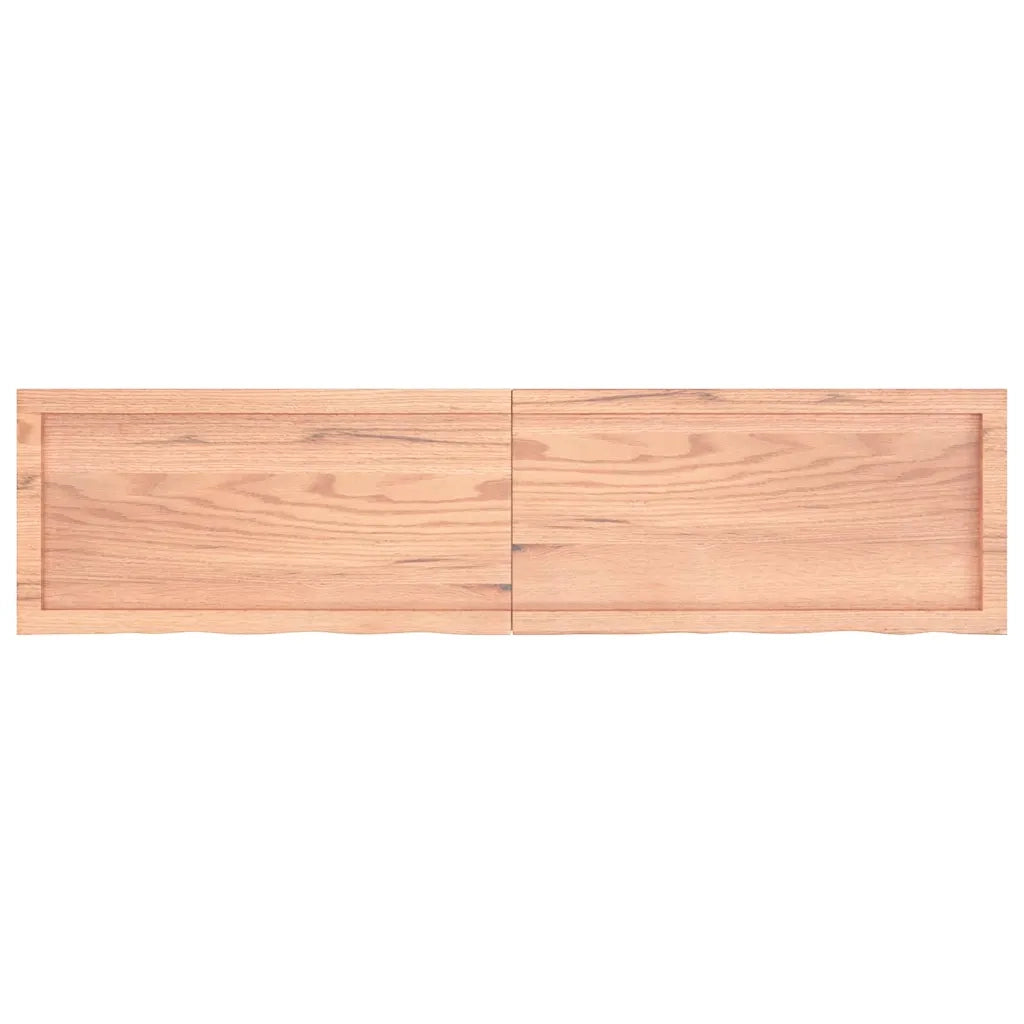 Ripiano Muro Marrone 160x40x(2-4) cm Massello Rovere Trattato 363710