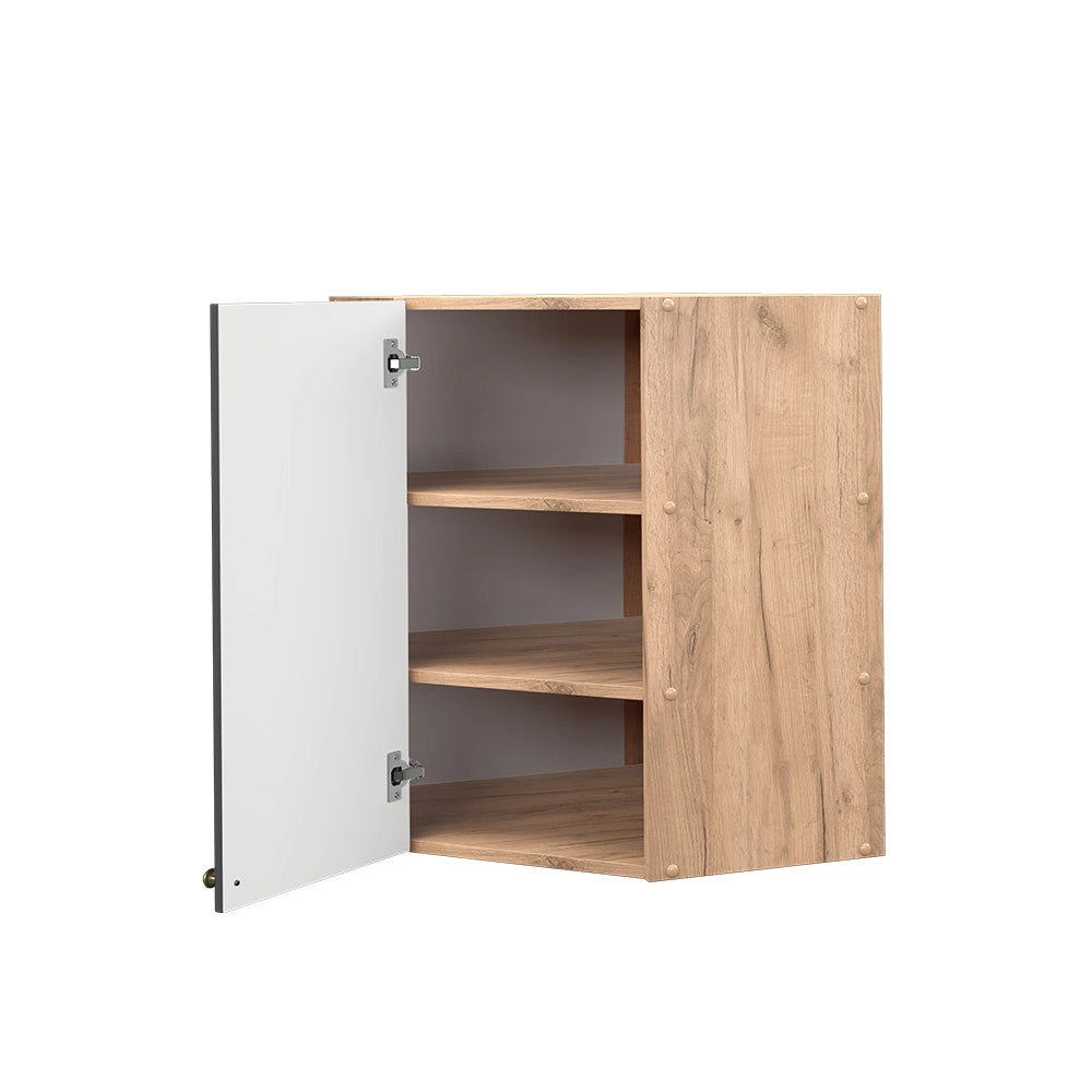Vicco Mobile angolare da cucina Antracite-oro 57 cm