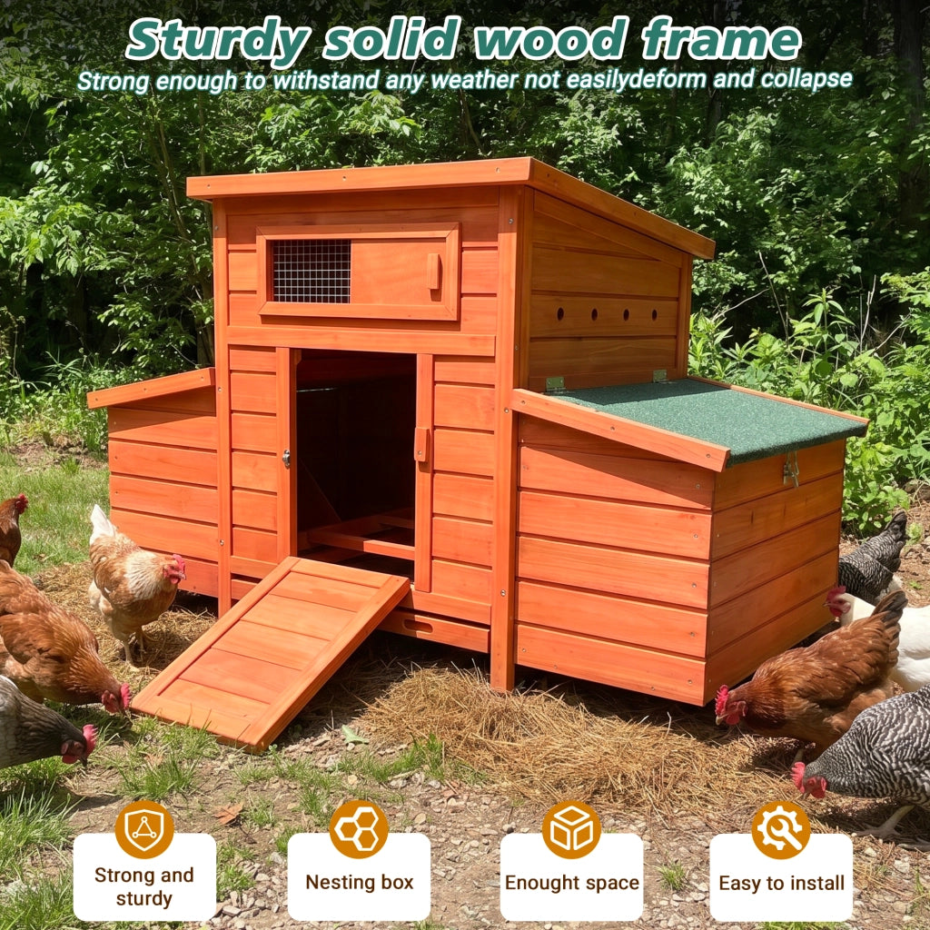 GABBIA PER GALLINE 83,5x72x24 cm Legno Dorato
