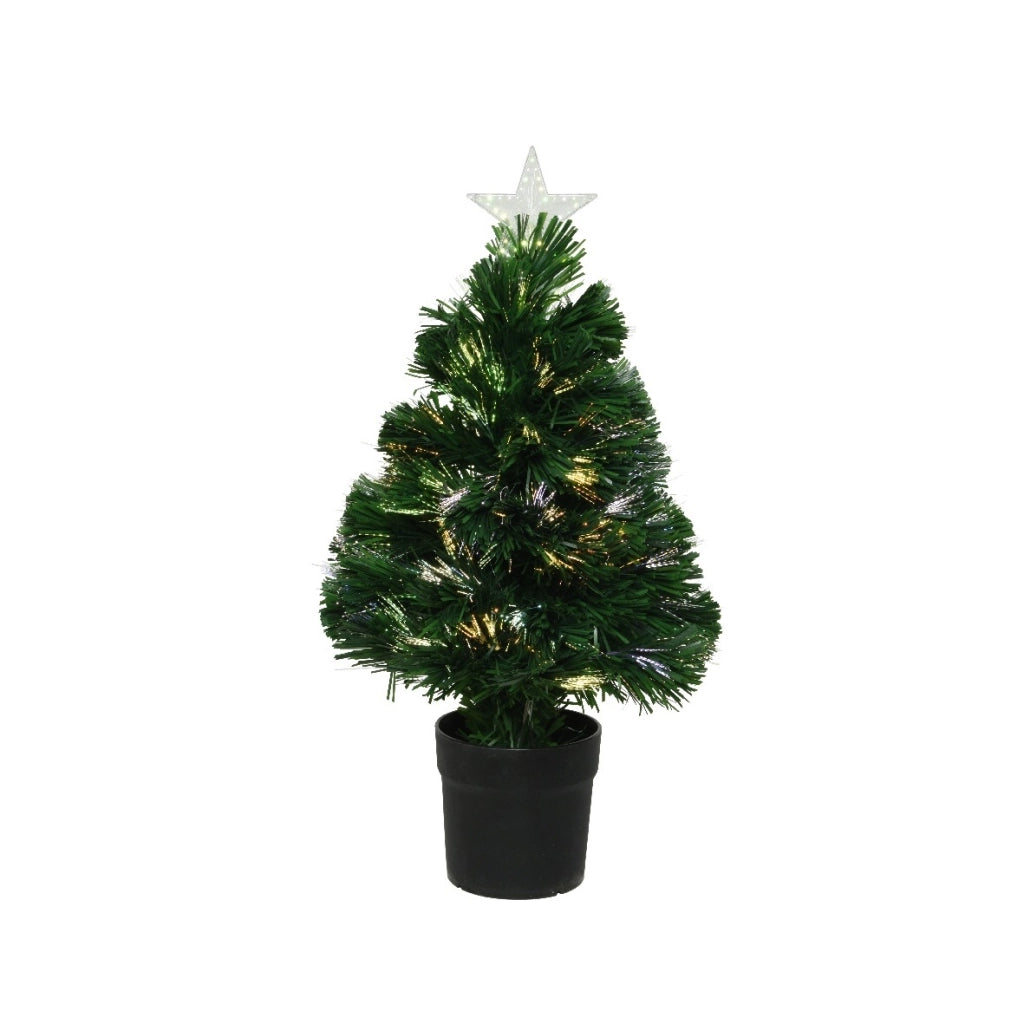 ALBERO BURTLEY H60CM 55 RAMI FIBRA OTTICA 18 LED.