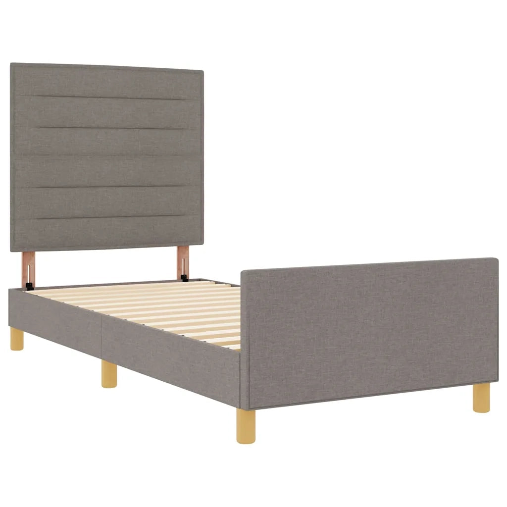 Struttura del letto con testiera Talpa 90 x 190 cm Tessuto 3344617