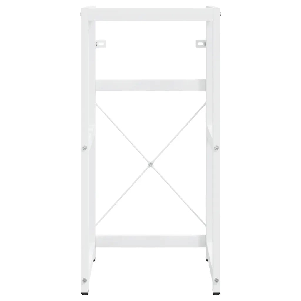 Struttura per Lavabo da Bagno Bianca 40x38x83 cm in Ferro 338496
