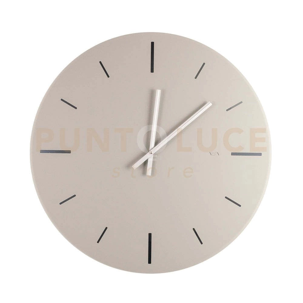 OROLOGIO DA PARETE GRANDE R2 IN CRISTALLO ACRILICO TORTORA