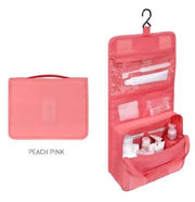Toilettas rosse con appendiabito (42*24*8 cm), borsa da toilette per donna, borsa per il viso, borsa cosmetica unisex, borsa per viaggio con appendiabito, toilettas impermeabili