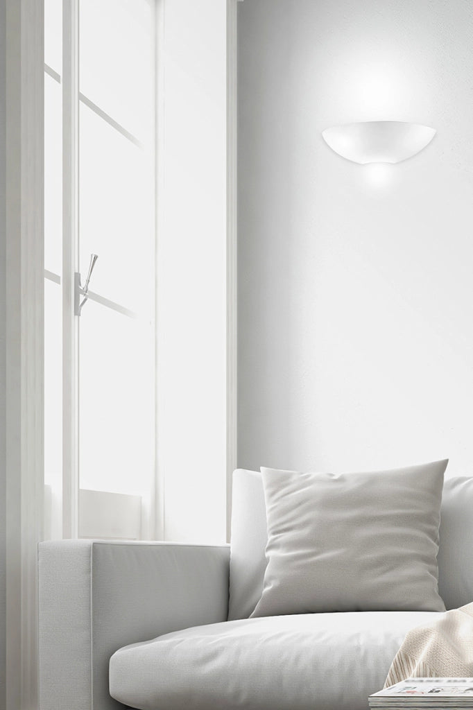 Applique RAVEL in gesso bianco a luce indiretta con attacco R7s per lampadina LED, installazione a parete, IP20, 120W - Rossini Group