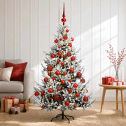 Albero di Natale artificiale con palline 120 cm 150 LED 3465879