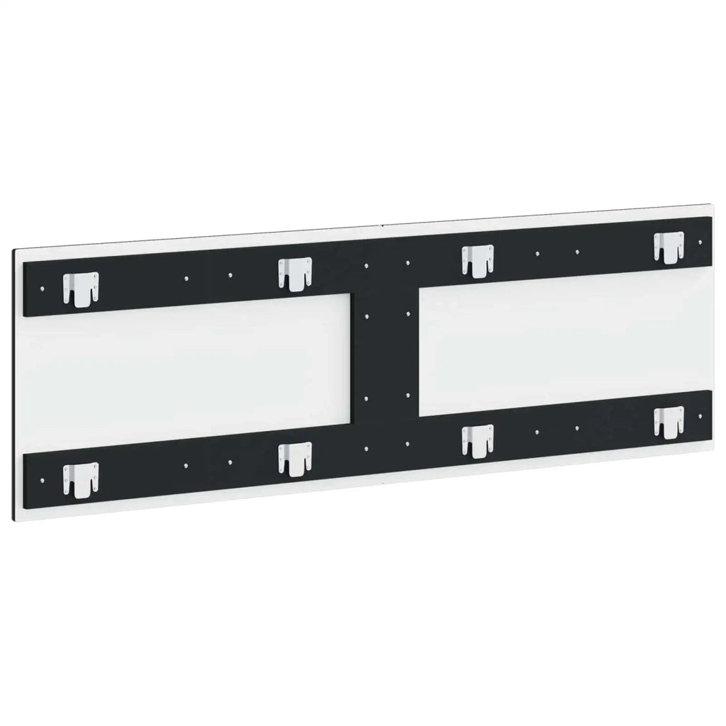 Testiera da Muro UTRECHT Nero Legno ingegnerizzato 897826