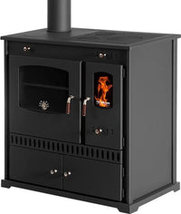 Stufa a legna con camino dritto Eco Perfect