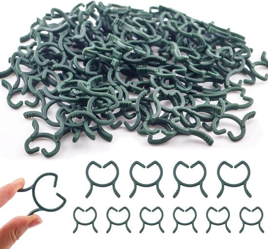 300 pezzi -Clip per piante- Clip per giardino-Supporto per piante-Clip per orchidee-Clip- 3 dimensioni-Clip di fissaggio-Clip per orchidee-Clip per giardino per piante