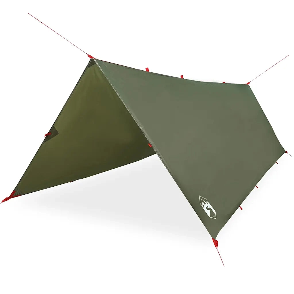 Telone da Campeggio Verde Oliva 406x306 cm Impermeabile 4009597