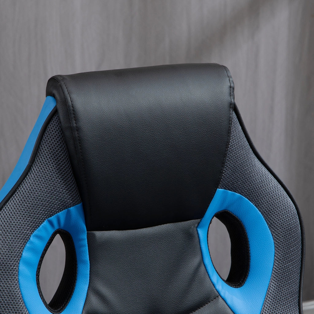 Sedia da Ufficio Girevole con Rotelle in Similpelle ¨C Minimal ¨C Nero