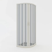 Box doccia a soffietto in PVC 90x90 cm H 185 mod. Loto con apertura centrale
