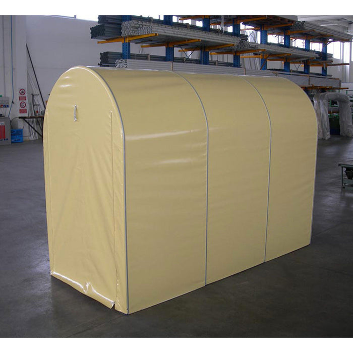 Motobox a Tunnel Copertura Box in PVC per Moto Scooter - 360x120xh155 cm/Verde Maddi