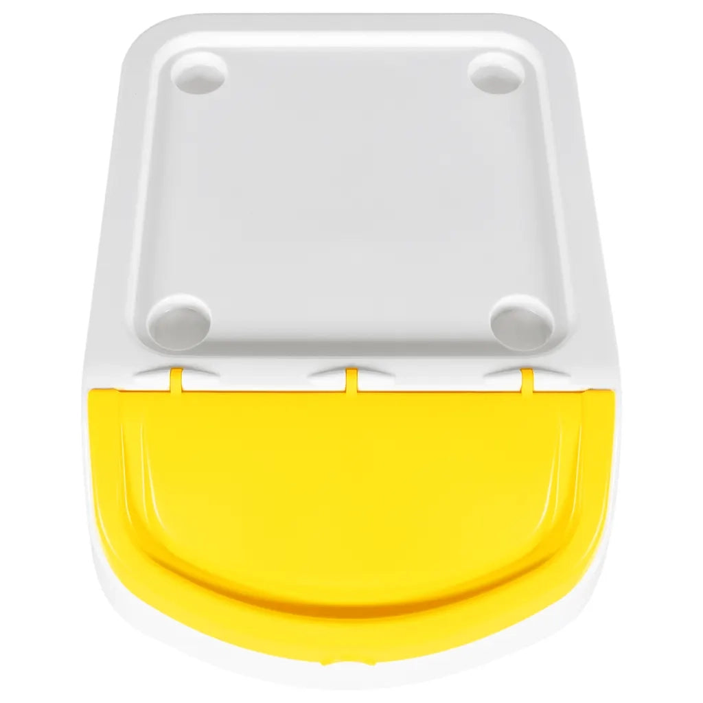 Cestini per Rifiuti Impilabili con Coperchi 3 pz Bianchi PP 78 L CFW3041445
