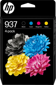 HP Confezione da 4 cartucce di inchiostro CMYK originali 937