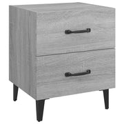 Comodino | Armadio da Notte | Mobiletto da notte Grigio Sonoma 40x35x47,5 cm