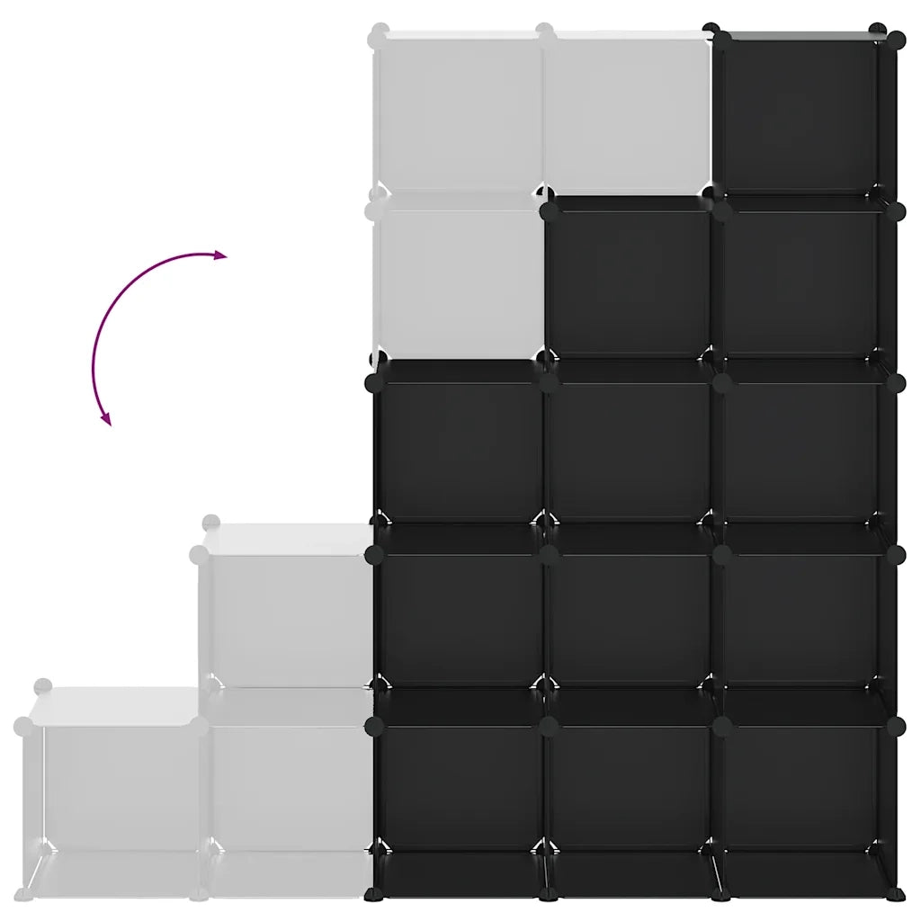 Organizzatore Portaoggetti con 15 Cubi Trasparenti in PP CFW5999289