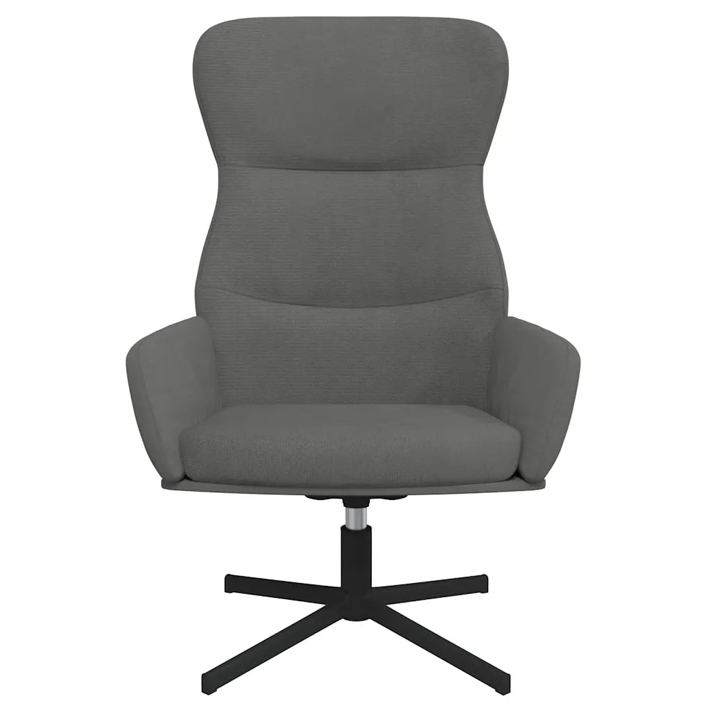 Sedia Relax Grigio Scuro in Velluto cod mxl 14535