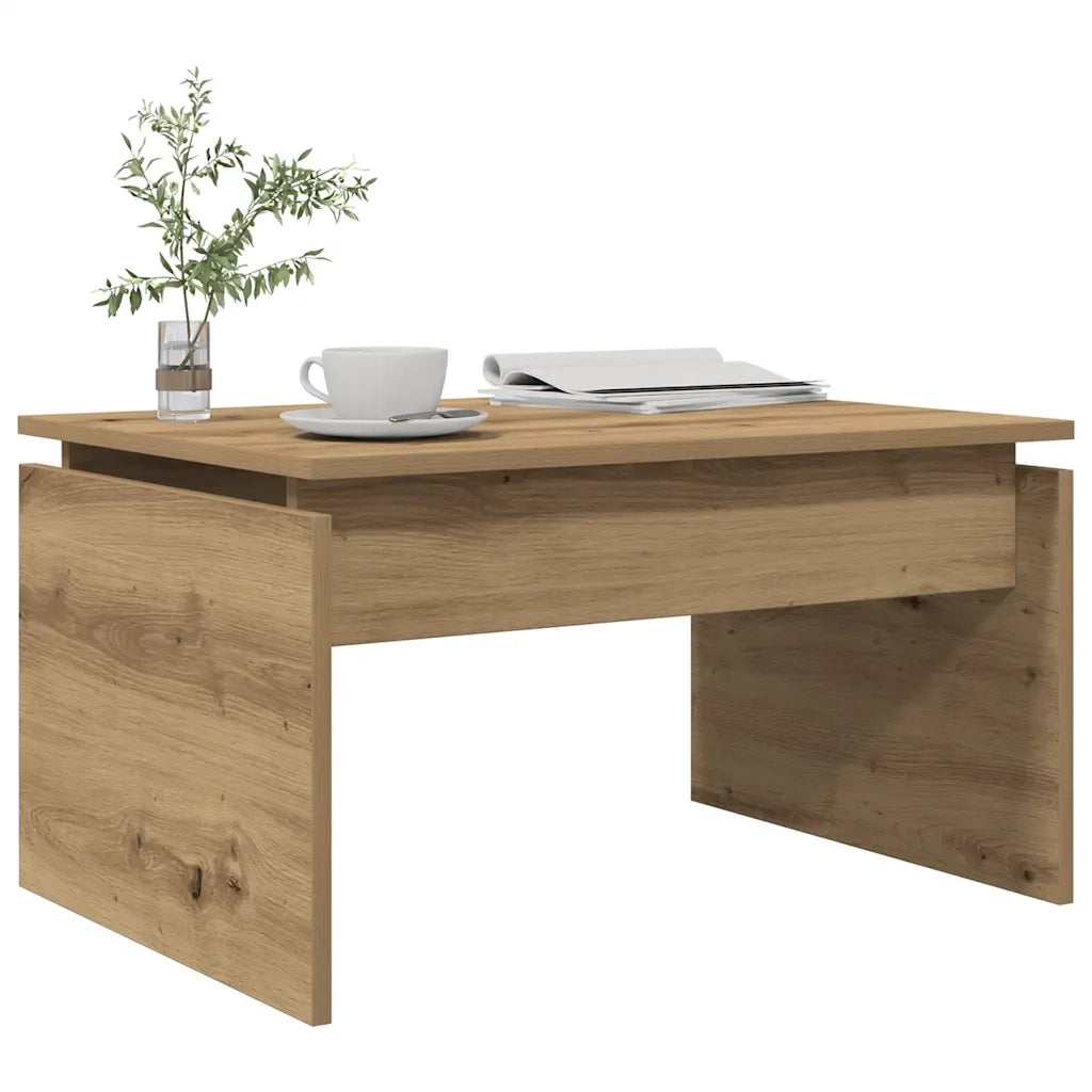 Tavolino da salotto | Tavolino da caff¨¨ | Tavolino da Soggiorno Rovere Artigianale 68x50x38cm in Truciolato