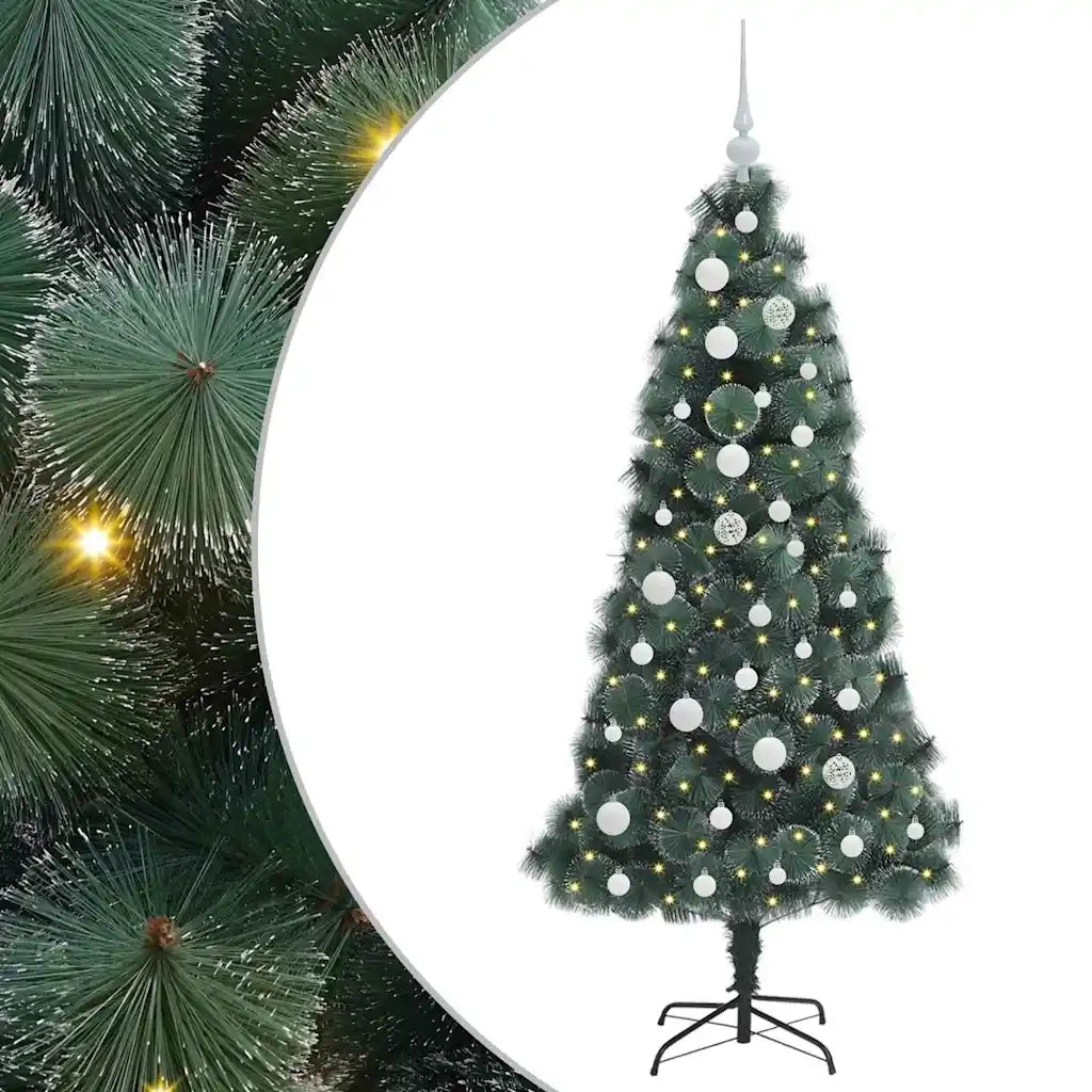 Albero di Natale artificiale pre-illuminato con set di palline 3396156