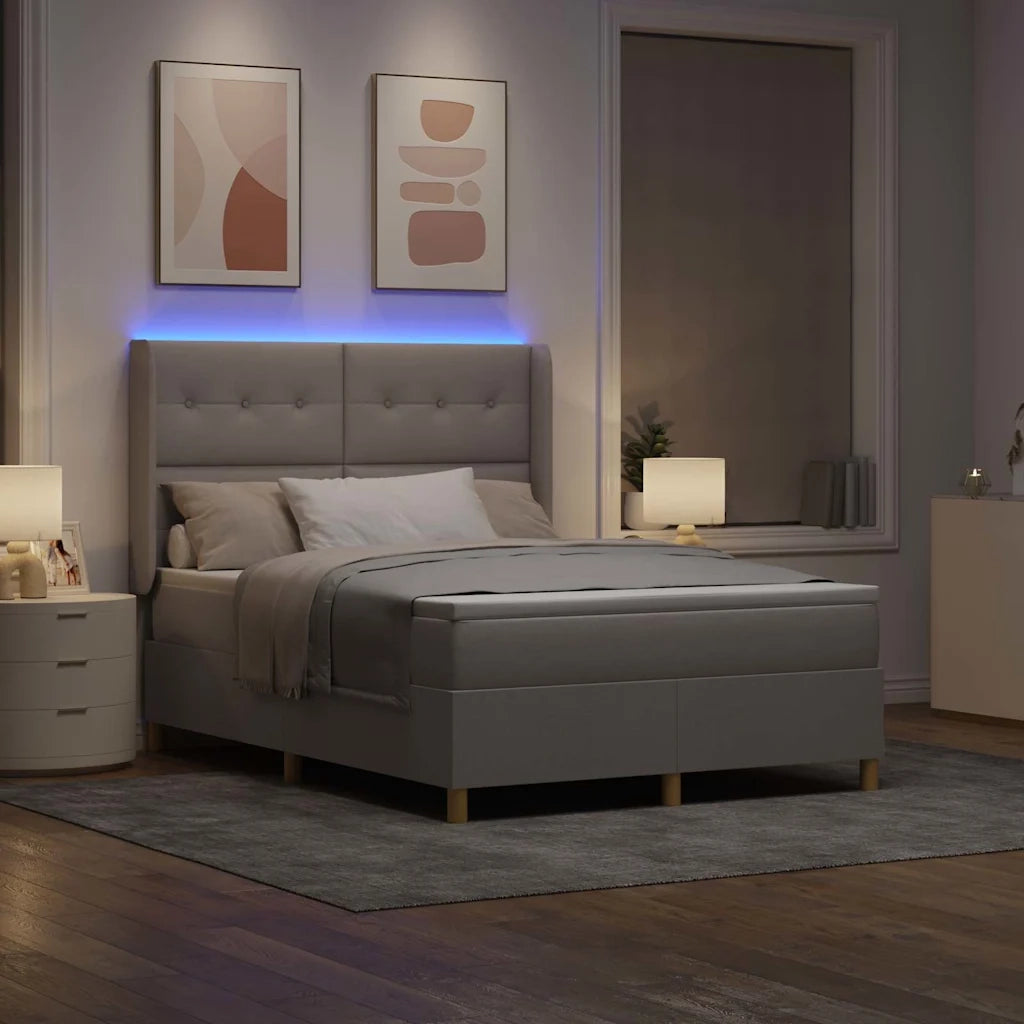 Letto a molle con materasso Talpa 140 x 200 cm Tessuto
