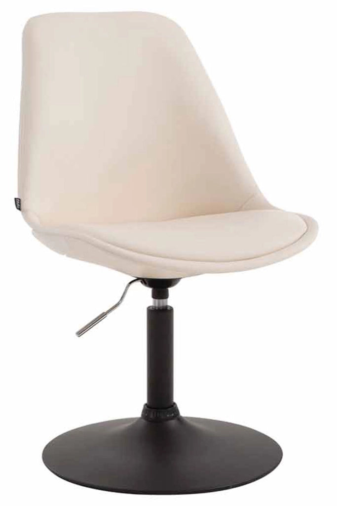 Sedia da pranzo MAVERICK in similpelle crema,nero