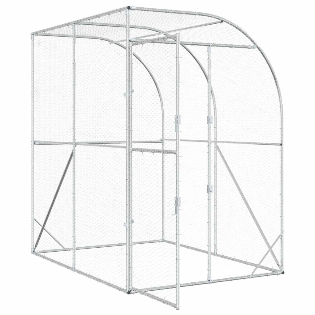 Pollaio Argento 200 x 200 x 215 cm Acciaio zincato 42042538