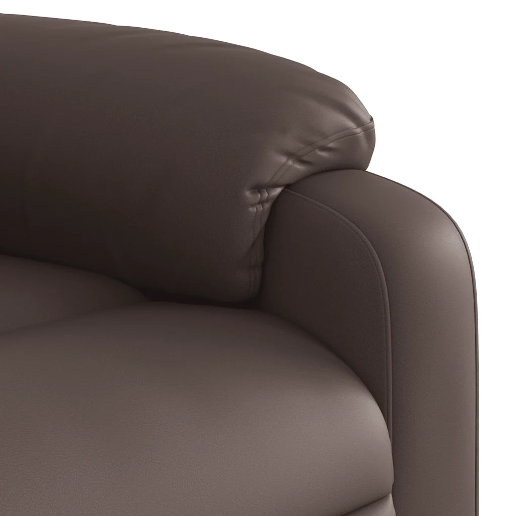 Poltrona Massaggiante | Sedia Relax Reclinabile marrone in Similpelle