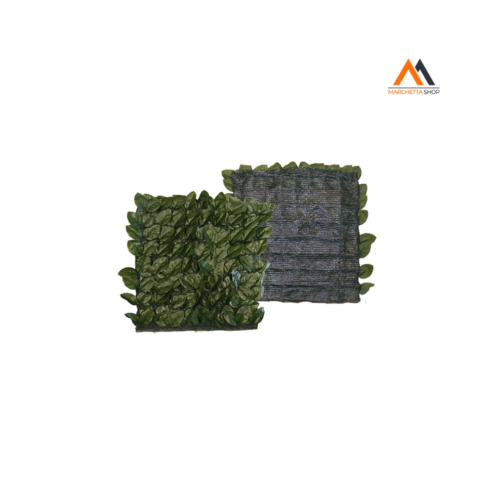 SIEPE ARTIFICIALE 'FOGLIE DI LAURO CON RETE' mt 1 x 3
