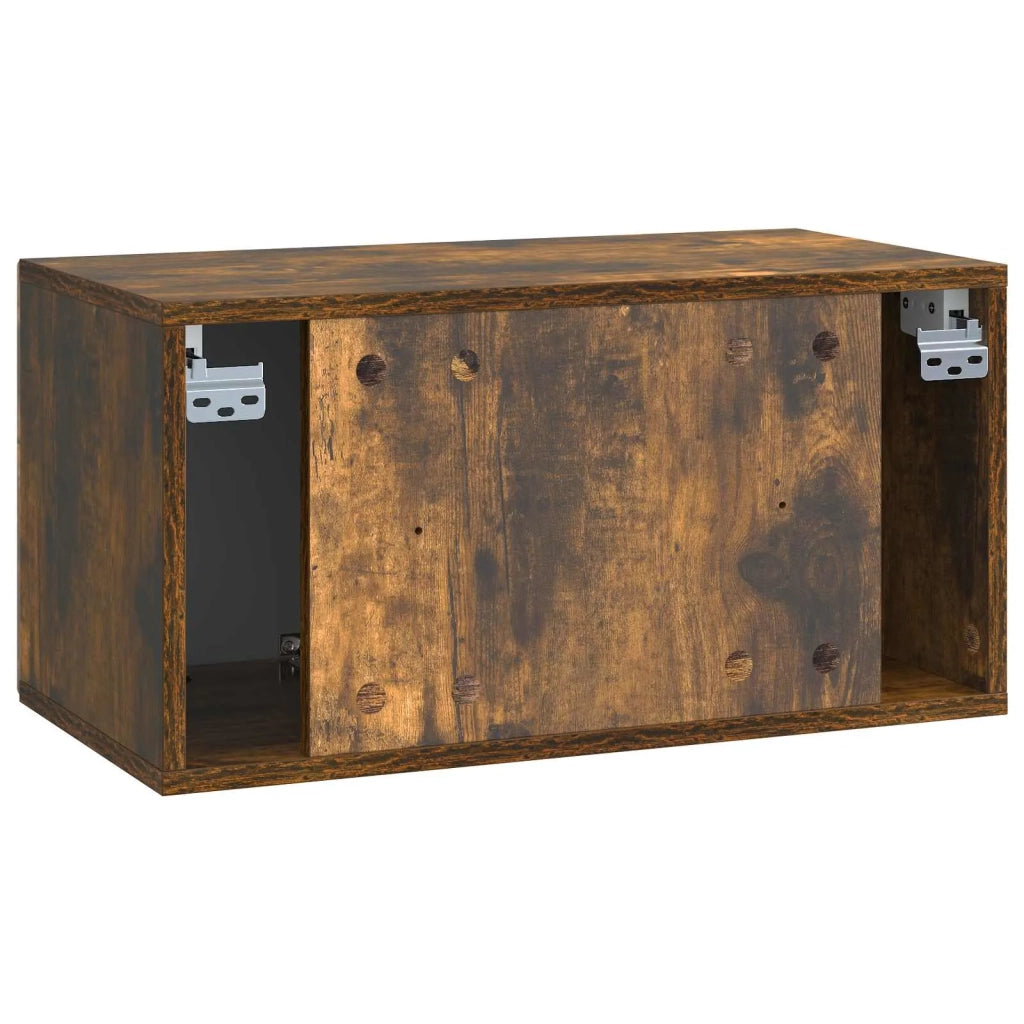 Mobile Porta TV da Muro Rovere Fumo 59,5 x 31 x 30 cm
