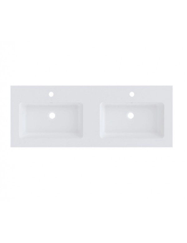Lavabo doppio SPRING DEW RIHO 120x46 x1,5 cm in marmo