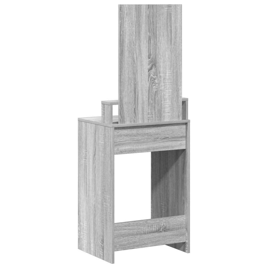 Tavolo da trucco  con cassetti Grigio Sonoma 50x41x140 cm