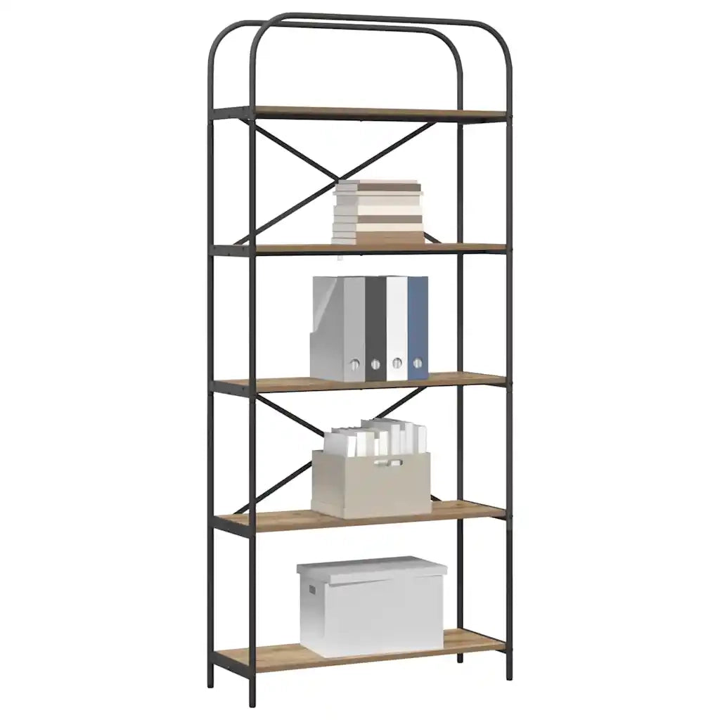 Libreria Rovere artigianale 80 x 30 x 183 cm Legno multistrato 879838