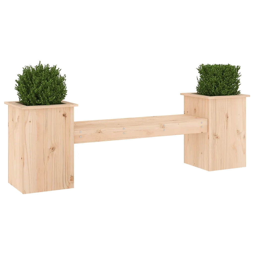 Panchina con Fioriera 184,5x39,5x56,5 cm Legno Massello di Pinocod mxl 128283