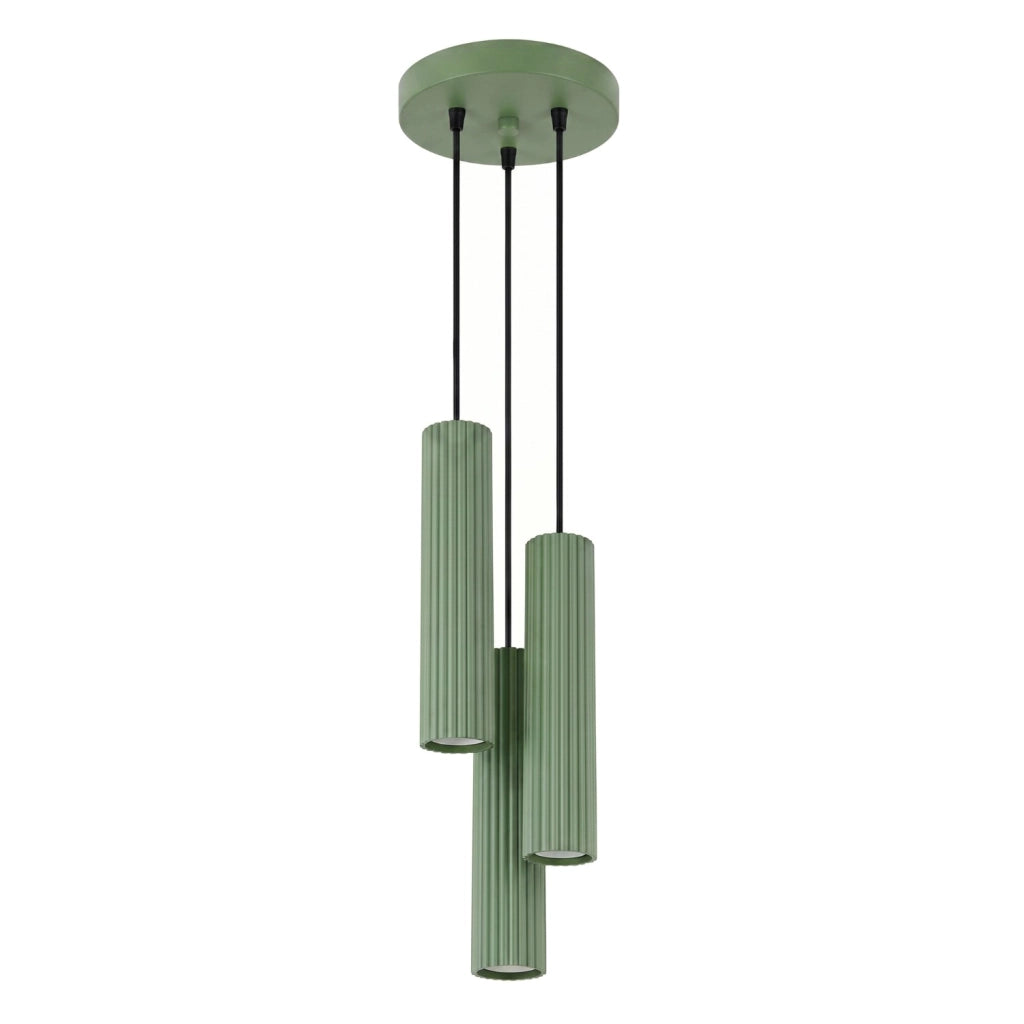 Lampada a sospensione KARBON 3P salvia