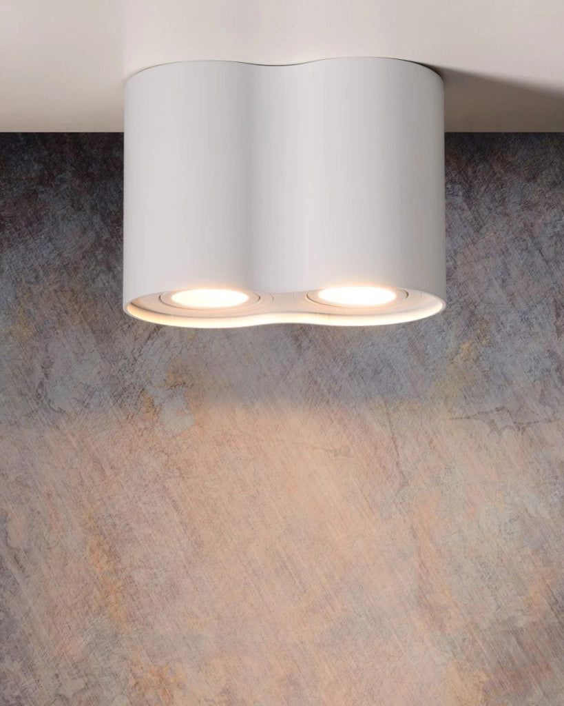Lucide Tube plafoniera 2 faretti GU10 bianca 50W 22952