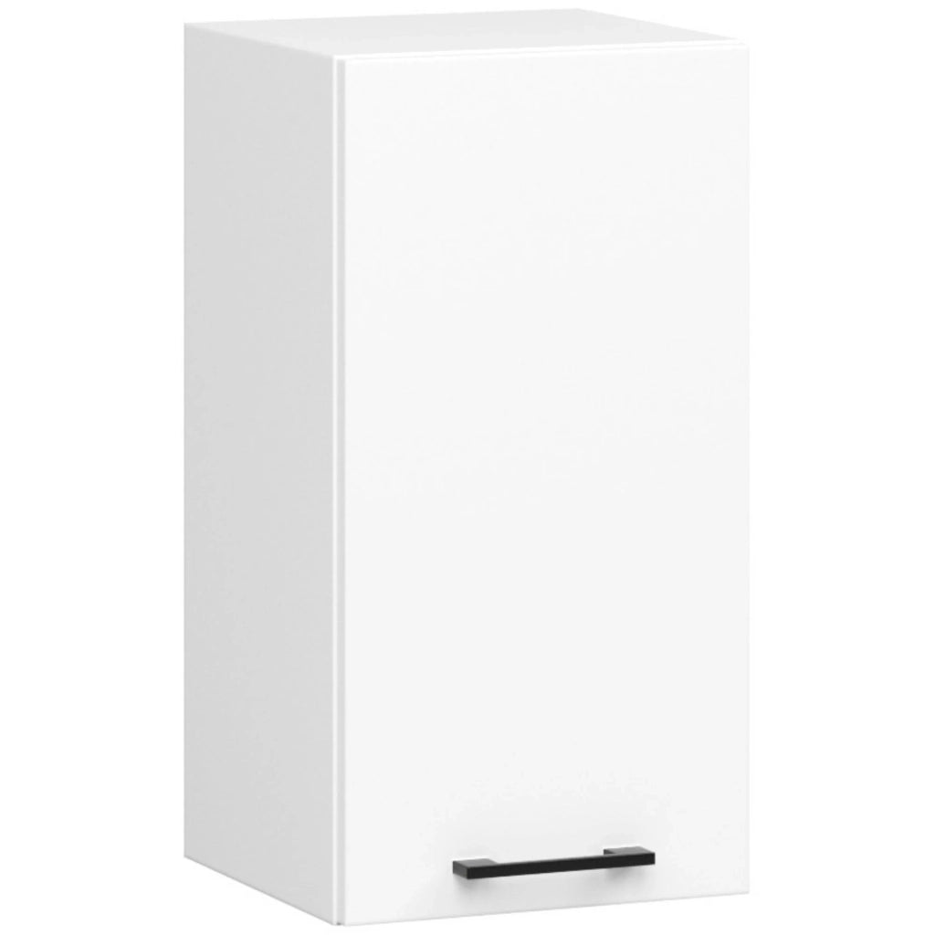 AKORD Set di Mobili da Cucina OLIWIA 180 cm Bianco 180 cm 7 ante 1 cassetto inserto frontale Cemento 180x46x203 cm