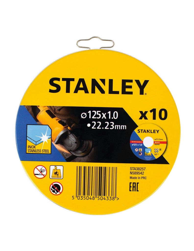 Set di 10 dischi da taglio INOX STANLEY STA38257-XJ (Ø 125 mm)