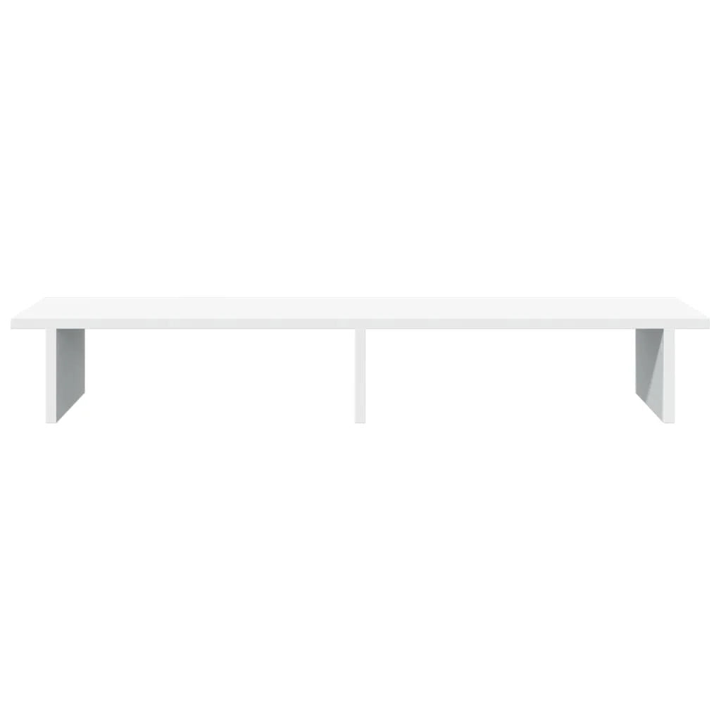 Supporto per monitor mobile da scrivania 100 x 27 x 15 cm legno ingegnerizzato bianco 02_0044836