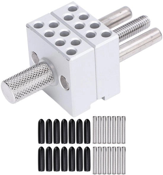 Mini Vise Clamp con Alta Precisione - Regolabile 30mm - Argento - Utile per la Creazione di Gioielli - Attrezzo per Appassionati di Fai da Te - Compatta