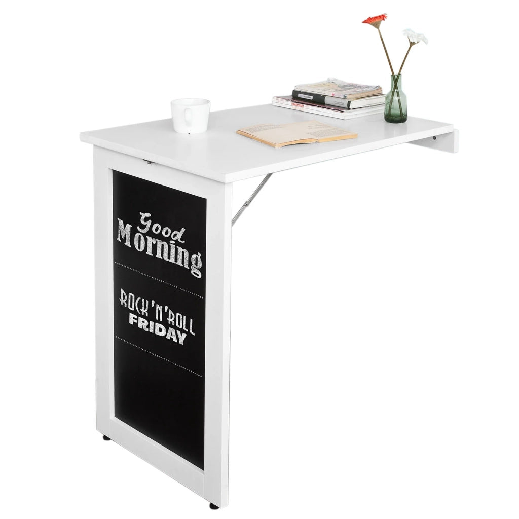 Tavolo A Muro Tavolo Pieghevole Tavolo Cucina Con Lavagna colore bianco FWT20-W