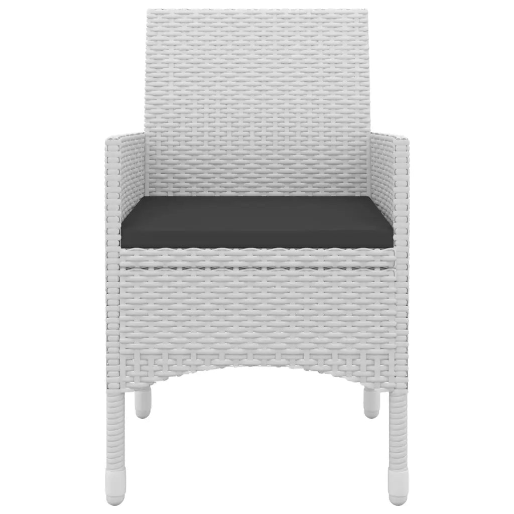 Set da Pranzo da Giardino 5 pz con Cuscini Polyrattan e Vetro cod mxl 71964