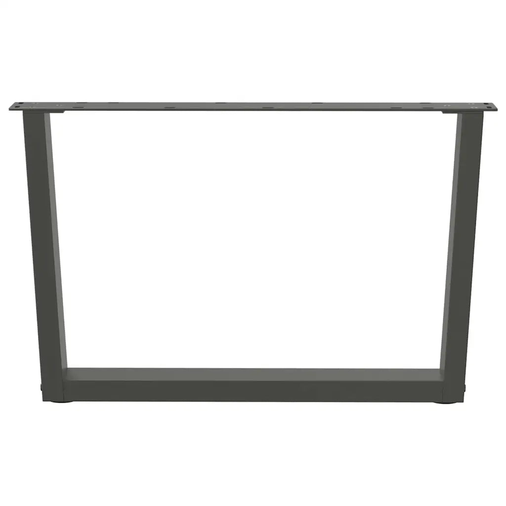 Gambe per Tavolino da CaffÃ¨ a Forma di V 2 pz Antracite 70x(42-43,3) cm Acciaio