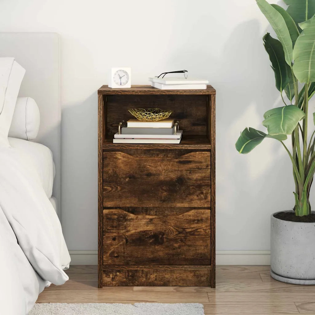 Comodino Rovere fumé 40 x 30 x 467 cm Legno multistrato 888917