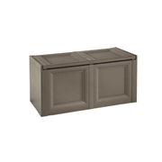 BAULE CONTENITORE DA ESTERNO WENGÉ 86X40X42 CM – CASSAPANCA COMPATTA SALVASPAZIO PER BALCONE E TERRAZZO